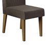 Conjunto 2 Cadeiras Elen Carvalho Europeu/Marrom Café - PR Móveis 