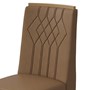 Conjunto 2 Cadeiras Exclusive Amêndoa/Corino Caramelo - Móveis Lopas
