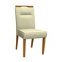 Conjunto 2 Cadeiras Itália Ipê/Bege - PR Móveis  