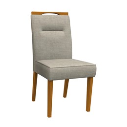 Conjunto 2 Cadeiras Itália Ipê/Marrom Claro - PR Móveis  