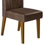 Conjunto 2 Cadeiras Lara Canela/Marrom Café - PR Móveis