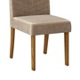 Conjunto 2 Cadeiras Lucila Carvalho Europeu/Veludo Caqui - PR Móveis