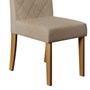 Conjunto 2 Cadeiras Sara Carvalho Europeu/Linho Árido - PR Móveis