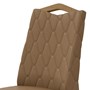 Conjunto 2 Cadeiras Vênus Amêndoa/Corino Caramelo - Móveis Lopas