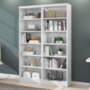 Conjunto 2 Estantes Livreiro Multiuso 1404 Branco - Qmovi