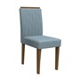 Conjunto 4 Cadeiras Ana Imbuia/Azul - PR Móveis  