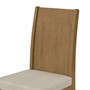 Conjunto 4 Cadeiras Athenas Amêndoa/Linho Bege - Móveis Lopas