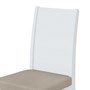 Conjunto 4 Cadeiras Athenas Branco/Veludo Creme - Móveis Lopas