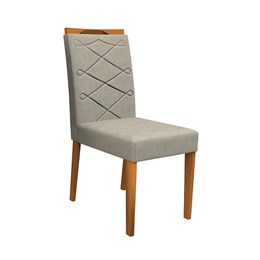 Conjunto 4 Cadeiras Caroline Ipê/Marrom Claro - PR Móveis 