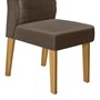 Conjunto 4 Cadeiras Curvata Carvalho Europeu/Marrom Café - PR Móveis 