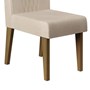 Conjunto 4 Cadeiras Elen Carvalho Europeu/Linho Árido - PR Móveis 