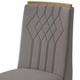 Conjunto 4 Cadeiras Exclusive Amêndoa/Veludo Capuccino - Móveis Lopas 