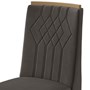 Conjunto 4 Cadeiras Exclusive Amêndoa/Veludo Marrom - Móveis Lopas