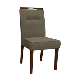 Conjunto 4 Cadeiras Itália Amêndoa/Cinza - PR Móveis  
