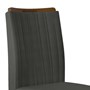 Conjunto 4 Cadeiras Lara Canela/Suede Cinza - PR Móveis 