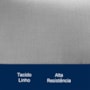 Conjunto 4 Cadeiras Lavínia Linho Cinza/Aço Preto - Salaone