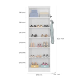 Conjunto de Livreiros 3 Módulos com 2 Portas e 2 Gavetas Branco - Qmovi Conjunto de Livreiros 3 Módulos com 2 Portas e 2 Gavetas Branco - Qmovi