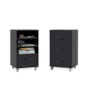 Conjunto Mini Organizador e Gaveteiro Steel Preto – EJ Móveis