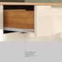 Cozinha Compacta Pitaya 7 Portas e 2 Gavetas Cinamon Touch/Off White - Demóbile