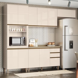 Cozinha Completa 4 Peças Connect com Torre Quente 1 Forno - Móveis Henn  Off White