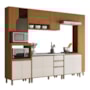 Cozinha Completa Venaly 6 Peças com Torre Quente 2 Fornos e Paneleiro Cinamomo/Off White - Móveis Henn