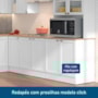Cozinha de Canto Modulada Unna 10 Peças com Paneleiro Duplo Cristaleira Branco - Poliman Móveis