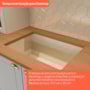Cozinha Modulada Americana 2 Peças Balcões 120cm e 80cm Cinza/Nature com Tampos MDP - Móveis Henn