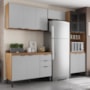 Cozinha Modulada Composição 2 Firenze 4 Peças Amêndola/Nude Prime - Demóbile