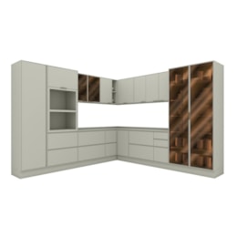 Cozinha Modulada Composição Fineze 12 peças Areia – Henn