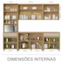 Cozinha Modulada Condessa 5 Peças com Paneleiro Carvalho/Greige - Nesher