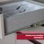 Cozinha Modulada Connect 2 Peças com Aéreo Basculante e Balcão 120cm Duna/Cristal - Móveis Henn