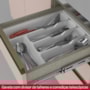 Cozinha Modulada Connect 4 Peças com Torre Quente 2 Fornos Duna/Cristal - Móveis Henn