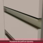 Cozinha Modulada Connect 7 Peças Aéreo 3 Portas Duna/Cristal com Vidro - Móveis Henn