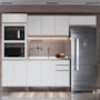 Cozinha Modulada Dinamarca 4 Peças com Torre Quente 2 Fornos Branco - Indékes
