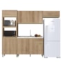 Cozinha Modulada Dinamarca 4 Peças com Torre Quente 2 Fornos Castani - Indékes 