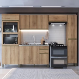 Cozinha Modulada Dinamarca 5 Peças com Torre Quente 2 Fornos Castani - Indékes 