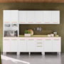 Cozinha Modulada Intenza Bergamo 5 Peças Branco - Nicioli