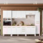 Cozinha Modulada Intenza Carolina 6 Peças Branco - Nicioli