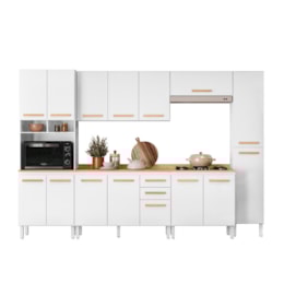 Cozinha Modulada Intenza Carolina 6 Peças Branco - Nicioli Cozinha Modulada Intenza Carolina 6 Peças Branco - Nicioli