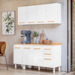 Cozinha Modulada Intenza Lily 4 Peças Branco - Nicioli Cozinha Modulada Intenza Lily 4 Peças Branco - Nicioli