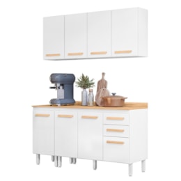 Cozinha Modulada Intenza Lily 4 Peças Branco - Nicioli Cozinha Modulada Intenza Lily 4 Peças Branco - Nicioli