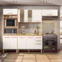 Cozinha Modulada Intenza Madre 4 Peças Freijó/Off White Cristal - Nicioli