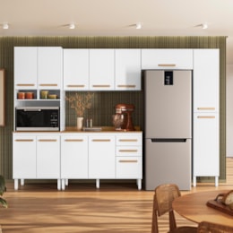 Cozinha Modulada Intenza Oni 5 Peças Branco - Nicioli Cozinha Modulada Intenza Oni 5 Peças Branco - Nicioli