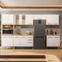 Cozinha Modulada Intenza Ravena 6 Peças Freijó/Off White Cristal - Nicioli