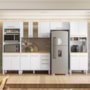 Cozinha Modulada Intenza Zoe 5 Peças Branco - Nicioli