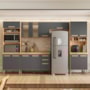 Cozinha Modulada Intenza Zoe 5 Peças Freijó/Chumbo - Nicioli