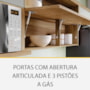 Cozinha Modulada Marquesa 5 Peças com Paneleiro e Balcão Cooktop 80cm Nature/Verde/Nature - Nesher