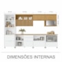 Cozinha Modulada Marquesa 7 Peças com Paneleiro Branco/Nature - Nesher
