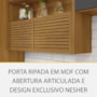 Cozinha Modulada Princesa 3 Peças com Torre Quente 1 Forno Freijó/Grafite - Nesher