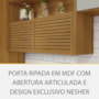 Cozinha Modulada Princesa 3 Peças com Torre Quente 1 Forno Freijó/Off White - Nesher